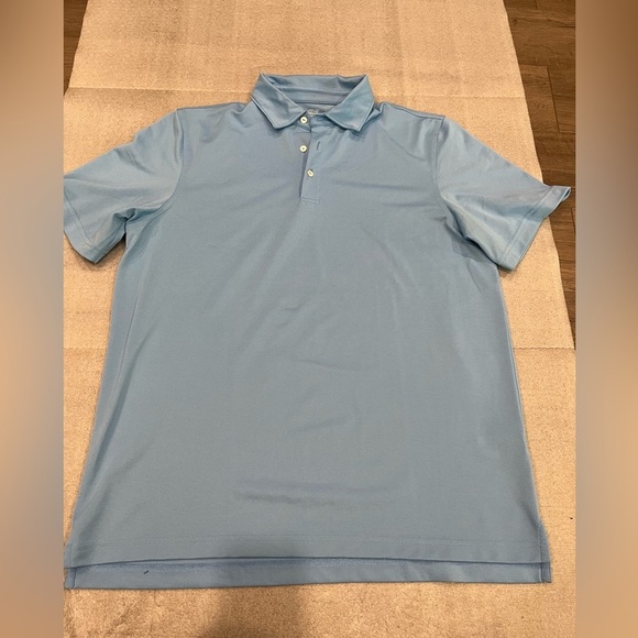 Vineyard Vines Blue Performance Polo Shirt Classic Short-Sleeve L - Picture 1 of 5